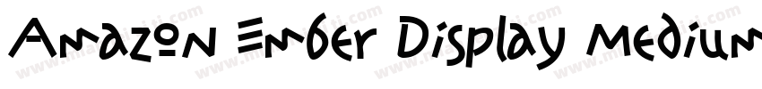 Amazon Ember Display Medium字体转换